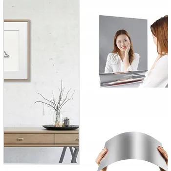 Zrcadlo ZRCADLO SAMOLEPICÍ ZRCADLO 60X200 CM, BEZPEČNÉ, HD