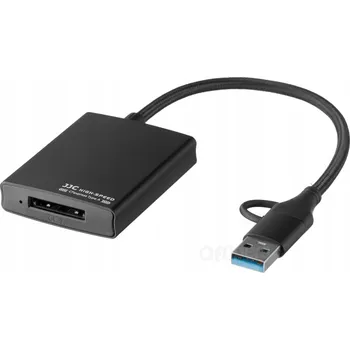 Čtečka paměťových karet Čtečka paměťových karet JJC CR-XQD BLACK pro karty XQD USBbc USB-C USB-A