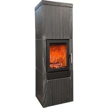 Krbová kamna HETA Scan-line 40 černý lak a pískovec BlackWood