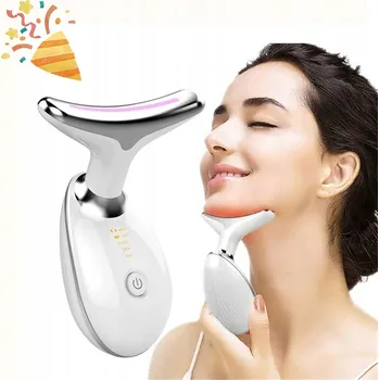 Masážní přístroj Masážní Přístroj EMS 3V1 Zpevňující krk a obličej Rychlý sonický lifting