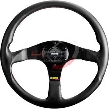 Auto-moto Volant Momo Tuner 350mm - černý/černý - kůže (homologace)