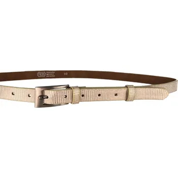 Opasek PENNY BELTS Kožený opasek 20-184-605 zlatý - 105 cm