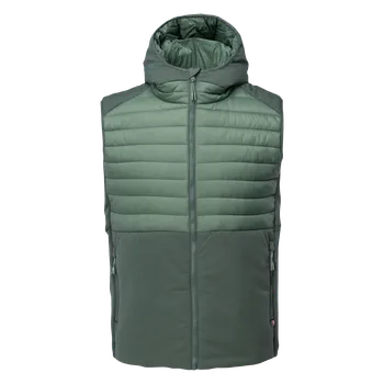 Pánská vesta Pánská Prošívaná vesta ELBRUS MADO VEST PRIMALOFT M000280369 – Zelená L