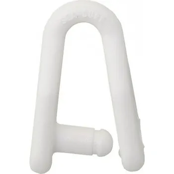 Oko do hlavní plachty - Plastový šekl na posuvníky „Snap-on“, 46 mm, bílý