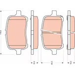 TRW SADA BRZDOVÝCH PLATNIČEK GDB1755