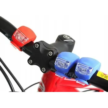 Cyklosvítilna Lampki rowerowe silikonové 2 LED přední zadní