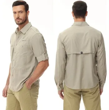 Pánská košile Pánská košile dlouhý rukáv Polyester Jednobarevný design Zapínání na knoflíky s límečkem a dvojitými kapsičkami hnědá XXL