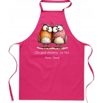 Kuchyňská zástěra Kuchyňská Zástěra Dárek k Valentýnu Vtipné Sůvky On je divný. Já taky
