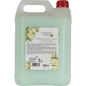 Mýdlo Tekuté mýdlo 5000 ml náhradní náplň - mléko a zelený čaj