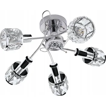 Závěsné svítidlo Krislamp Venus 5-bodové E14 stříbrné moderní