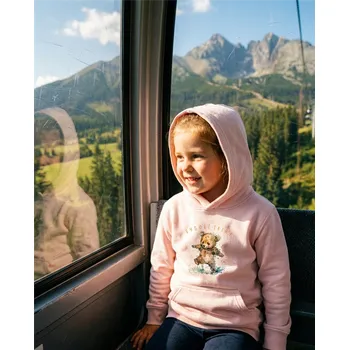 Dívčí mikina TATLAND DÍVČÍ MIKINA MEDVÍDEK, Růžová 4Y