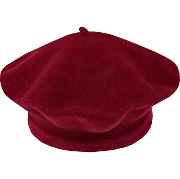 Čepice Dámský baret Tonak 100% vlna - 12 vel. 11,5" (030002) červená tmavá
