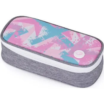 Penál Bagmaster PORTO 24 B školní penál – růžovo-modrý