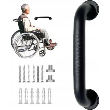 Madlo do koupelny MADLA 30 CM Z NEREZOVÉ OCELI PROTIKLASNÁ DO KOUPELNY NA ZEĎ