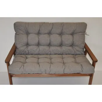 Podsedák Polstr na zahradní lavici Šedý melír