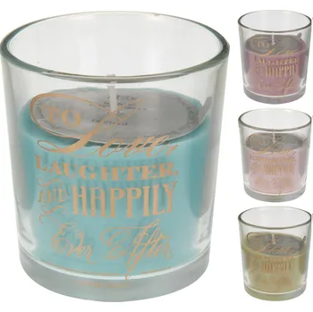 Svíčka PROHOME - Svíčka vonná ve sklenici různé barvy