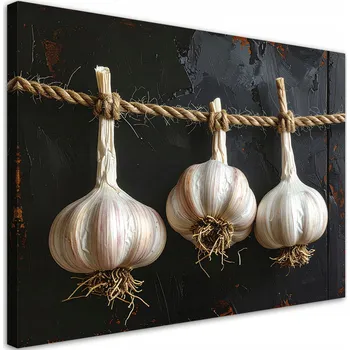 Obraz Obraz do kuchyně, restaurace, baru, jídelny, Sušený česnek, zelenina, 90x60 cm