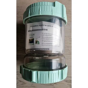 Sklenice NEROZBITNÁ SKLENICE NÁDOBA VÍKO 3L OKURKY ZELÍ