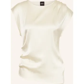 Dámské tričko Boss Dámská Halenka Etoga Ze Směsi Materiálů, režná, 34