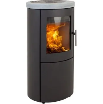 Krbová kamna HETA Scan-line 800 šedý lak a horní deska mastek