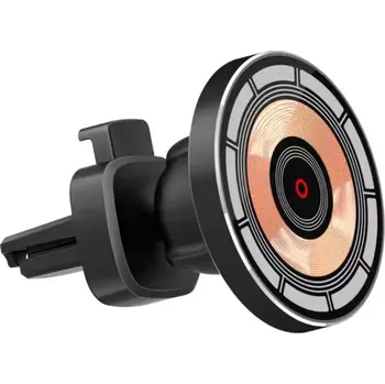 Pouzdro na mobilní telefon 1stCOOL Q22 CAR bezdrátová Qi autonabíječka 15 W, MagSafe, USB-C, černá