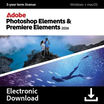 Grafický software Photoshop & Premiere Elements 2026 MP ML (+CZ) Commercial 1 User, 36 Months Term License