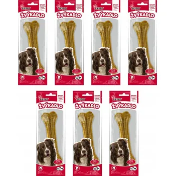 Pamlsek pro psa Akinu Kost z buvolí kůže pamlsek pro psy přírodní žvýkací 16 cm 7 x 1 ks