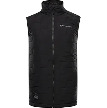Pánská vesta Alpine Pro Nerc Pánská merino vesta MVEE104 černá L