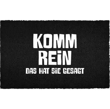 Rohožka Černá Kokosová Vstupní Dekorativní | Vstup Dárek 40x60cm