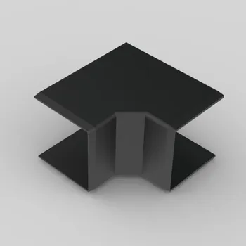 kabelová chránička Roh KOPOS vnitřní 8645 LHD 40x40 černý