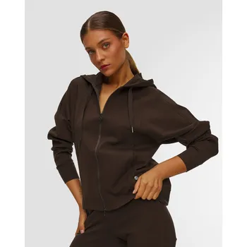 Dámské oblečení Dámská Tmavě Hnědá Mikina S Kapucou Deha D32012-48122