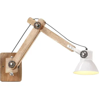 Stojací lampa Nástěnná lampa industriální styl bílá kulatá E27 Bílá320578