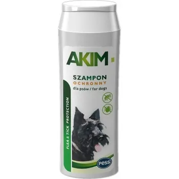 Kosmetika pro psa PESS AKIM ochranný šampon pro psy proti blechám a klíšťatům 200 ml s oleji