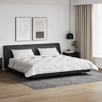 přikrývka Zimní přikrývka s polštářem 3 pcs Bílá Mikrovlákno Bílá3377838