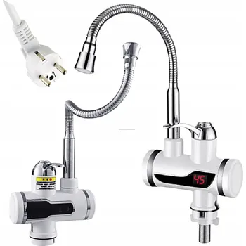 Bojler ELEKTRICKÝ PRŮTOKOVÝ OHŘÍVAČ VODY S LCD DISPLEJEM A FLEXIBILNÍM KOHOUTKEM