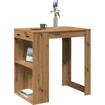 Jídelní stůl Barový stůl dub artisan 102 x 70 x 103,5 cm kompozitní dřevo Hnědá3309329