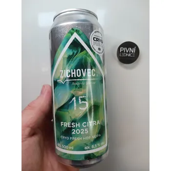 Pivo Zichovec Fresh Citra 2025 15 15°/6,5% 0,5l