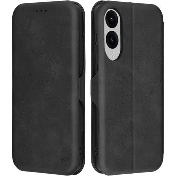 Pouzdro na mobilní telefon Pouzdro Techsuit - Bezpečná peněženka Plus - Samsung Galaxy S25 Edge - černá