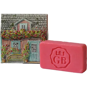 Mýdlo Mýdlový domek U Růžičků - tuhé mýdlo 80 g s extrakty šípku a růže