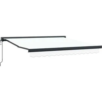 Markýza Markýza Bílá 350 x 250 x 165 cm Polyester a hliník Bílá3330372