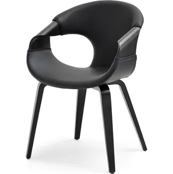 Jídelní židle Jídelní židle DARLENIS - černá ekokůže / černá