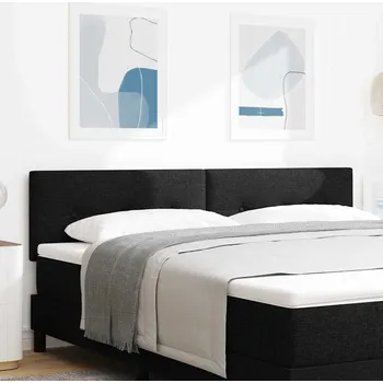 LED hlavová deska s LED pásovými světly Černá 180 cm Polyester Černá3338150