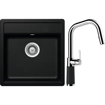 Kuchyňský dřez Set Schock S10-9 (dřez Mono N-100S Magma + baterie SC-530.120 Magma)