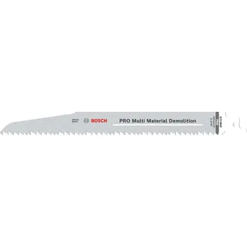 Pilový plátek BOSCH List PRO Multi Material Demolition S1110VF 1,6 × 22 × 225 mm, 5 ks 2608657610 free_store_pickup