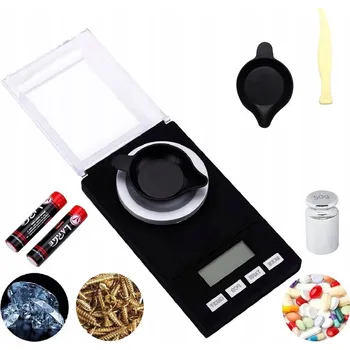 Laboratorní váha PŘESNÁ DIGITÁLNÍ VÁHA 100 g / 0,001 g - JUBILÉRNÍ, KUCHYŇSKÁ, DOMÁCÍ - PODSVÍCENÁ