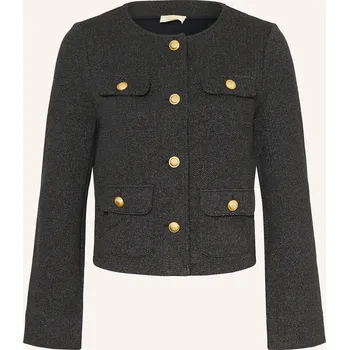 Dámský blejzr Cartoon Dámská Žerzejová Bunda Hranatého Střihu, tmavě šedá, 42