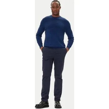 Pánské kalhoty Calvin Klein Chino kalhoty LV04LD613G Tmavomodrá Slim Fit 36_34