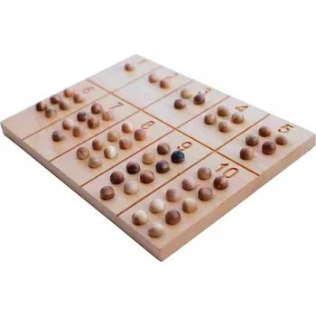 Dřevěná hračka Dřevěná numerická senzorická tabulka Montessori – učení počítání a psaní