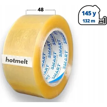Balicí páska Smart průhledná, šířka 48 mm, délka 132 m, 1 ks