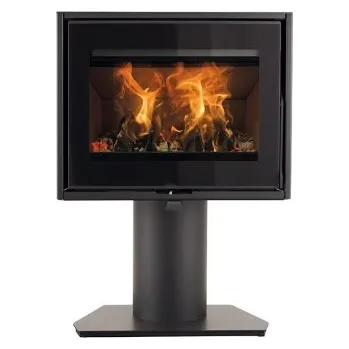 Krbová kamna HETA Scan-line 95 na fixní noze šedý lak